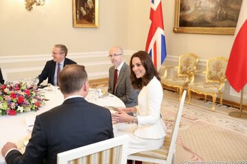 Śniadanie z brytyjską parą książęcą w Pałacu Prezydenckim
