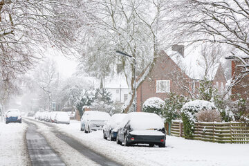 Śnieg, Wielka Brytania, zdj. ilustracyjne