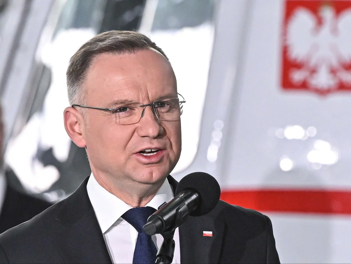 Prezydent RP Andrzej Duda podczas spotkania z żołnierzami