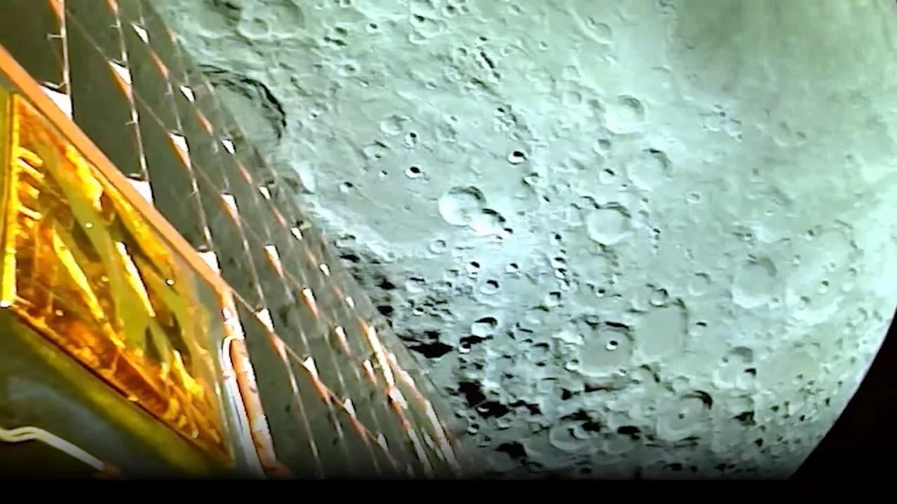 Zdjęcie z sondy Chandrayaan-3