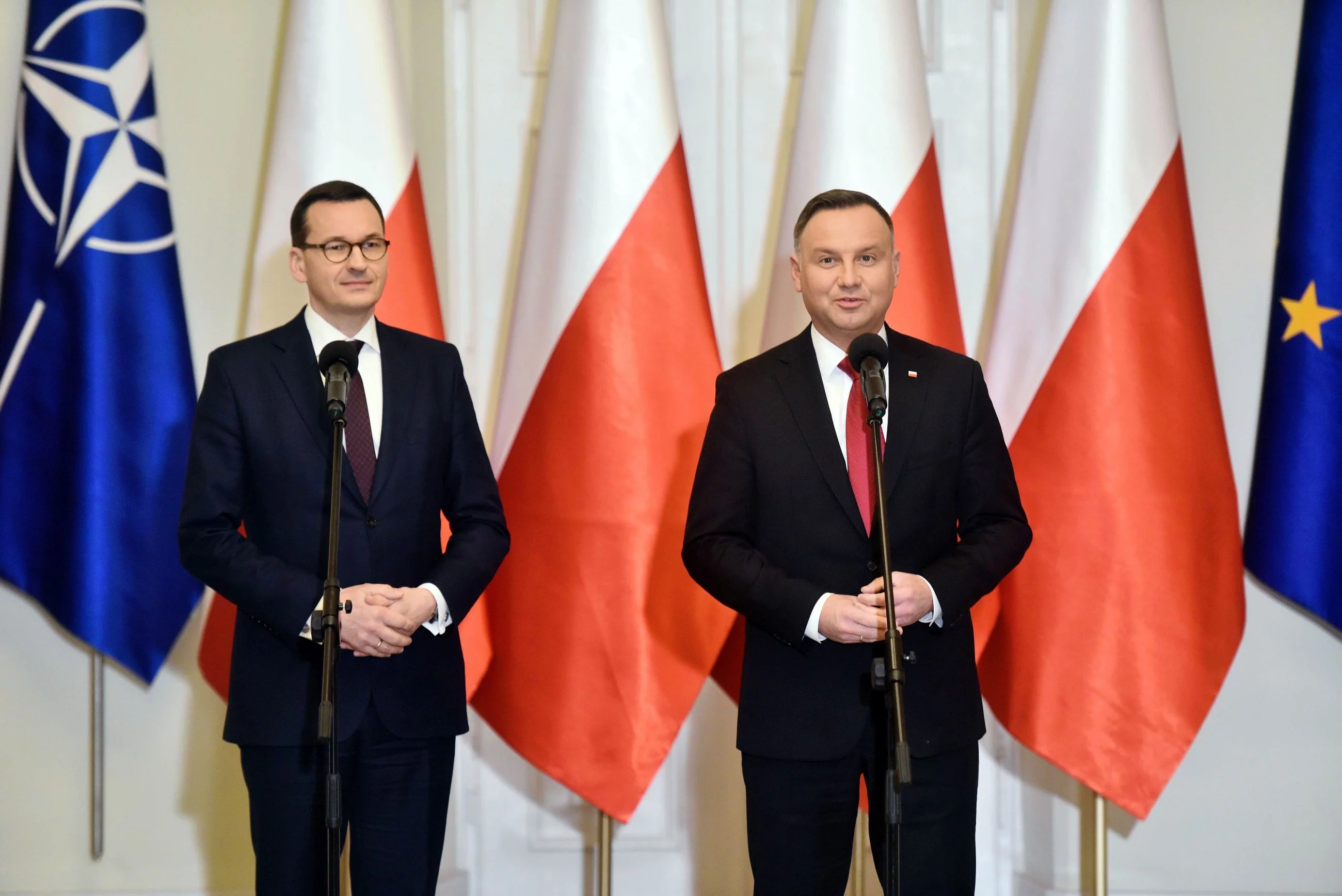 Mateusz Morawiecki i Andrzej Duda