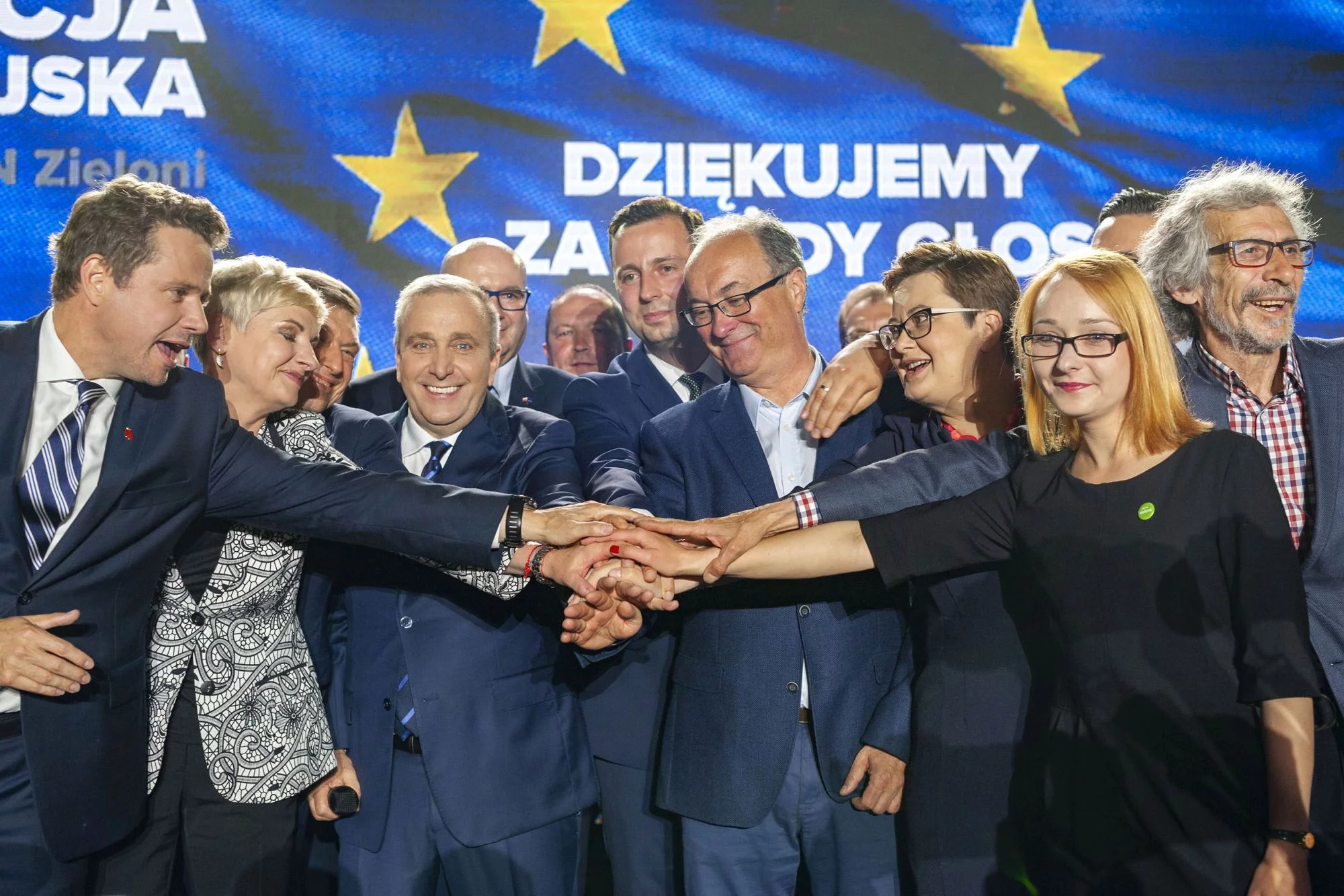 Wieczór wyborczy Koalicji Europejskiej