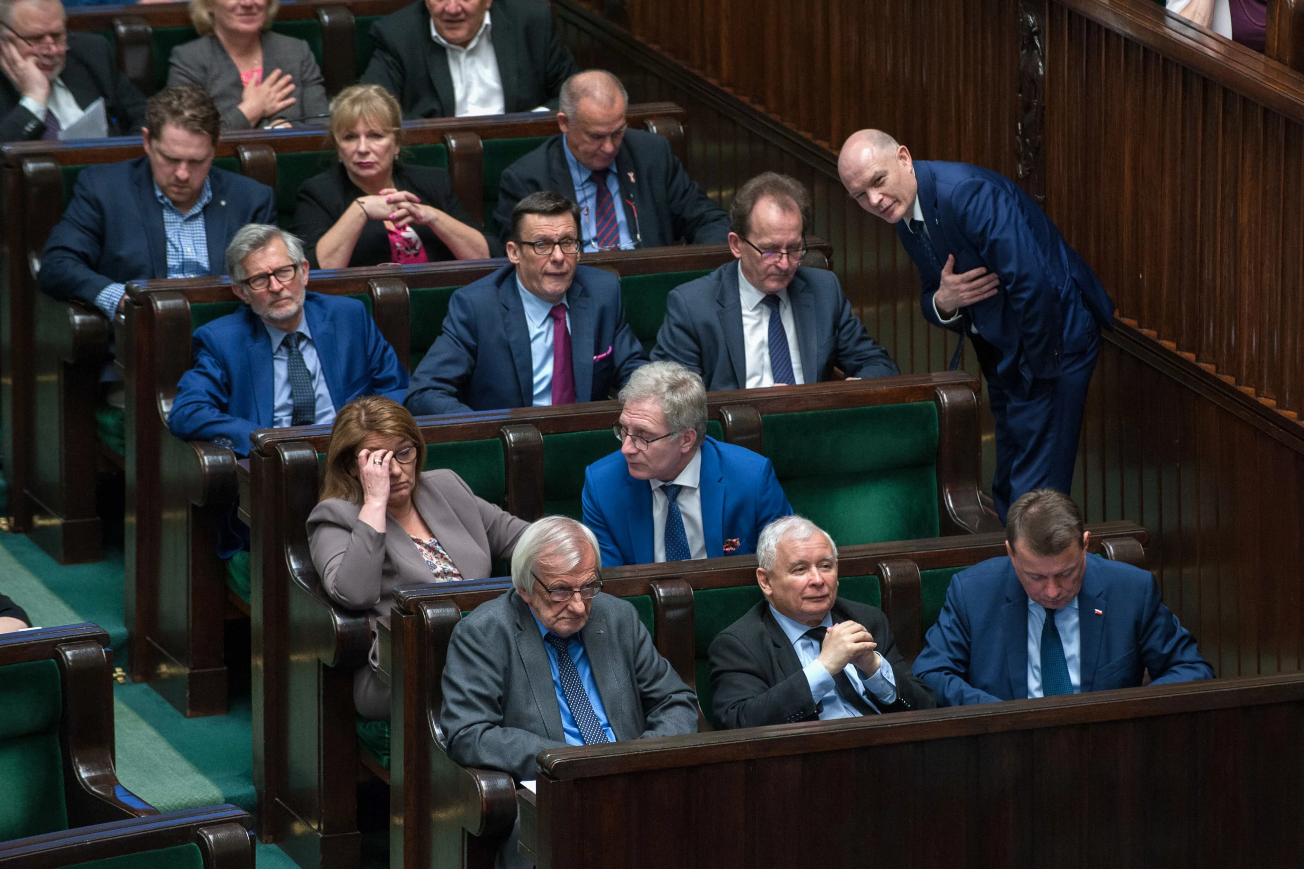 Ławy PiS w Sejmie
