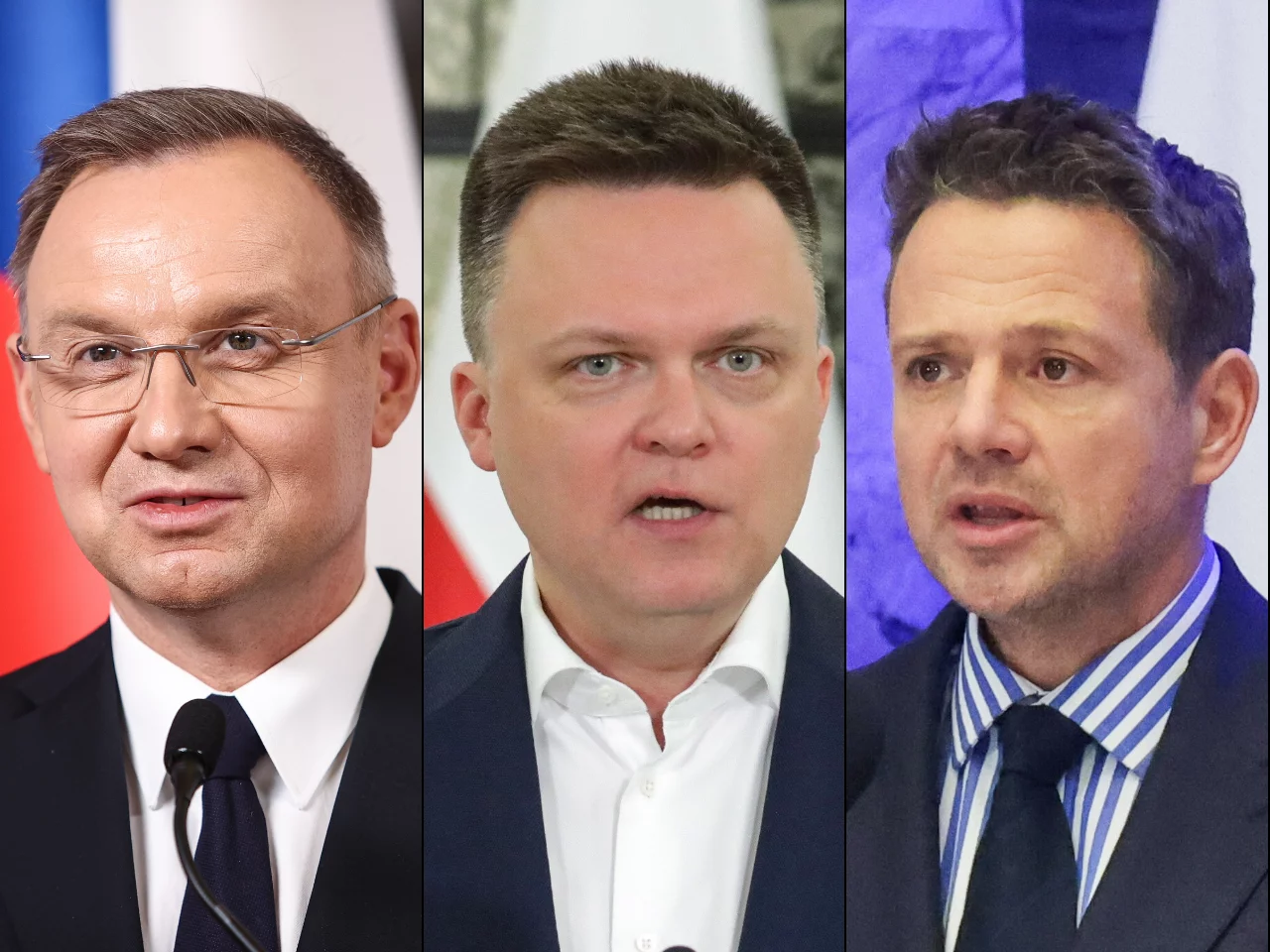 Andrzej Duda, Szymon Hołownia, Rafał Trzaskowski