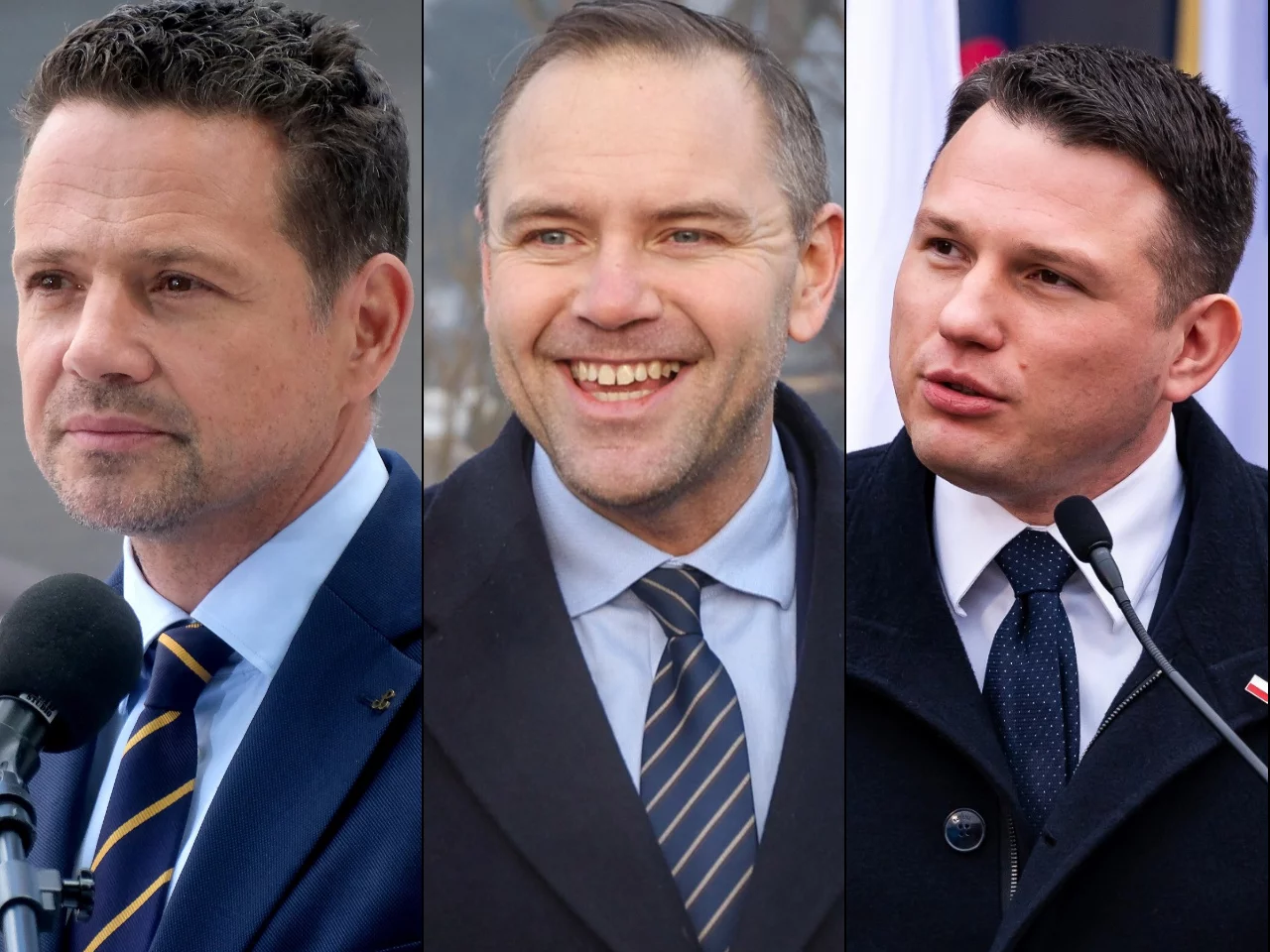 Rafał Trzaskowski, Karol Nawrocki, Sławomir Mentzen