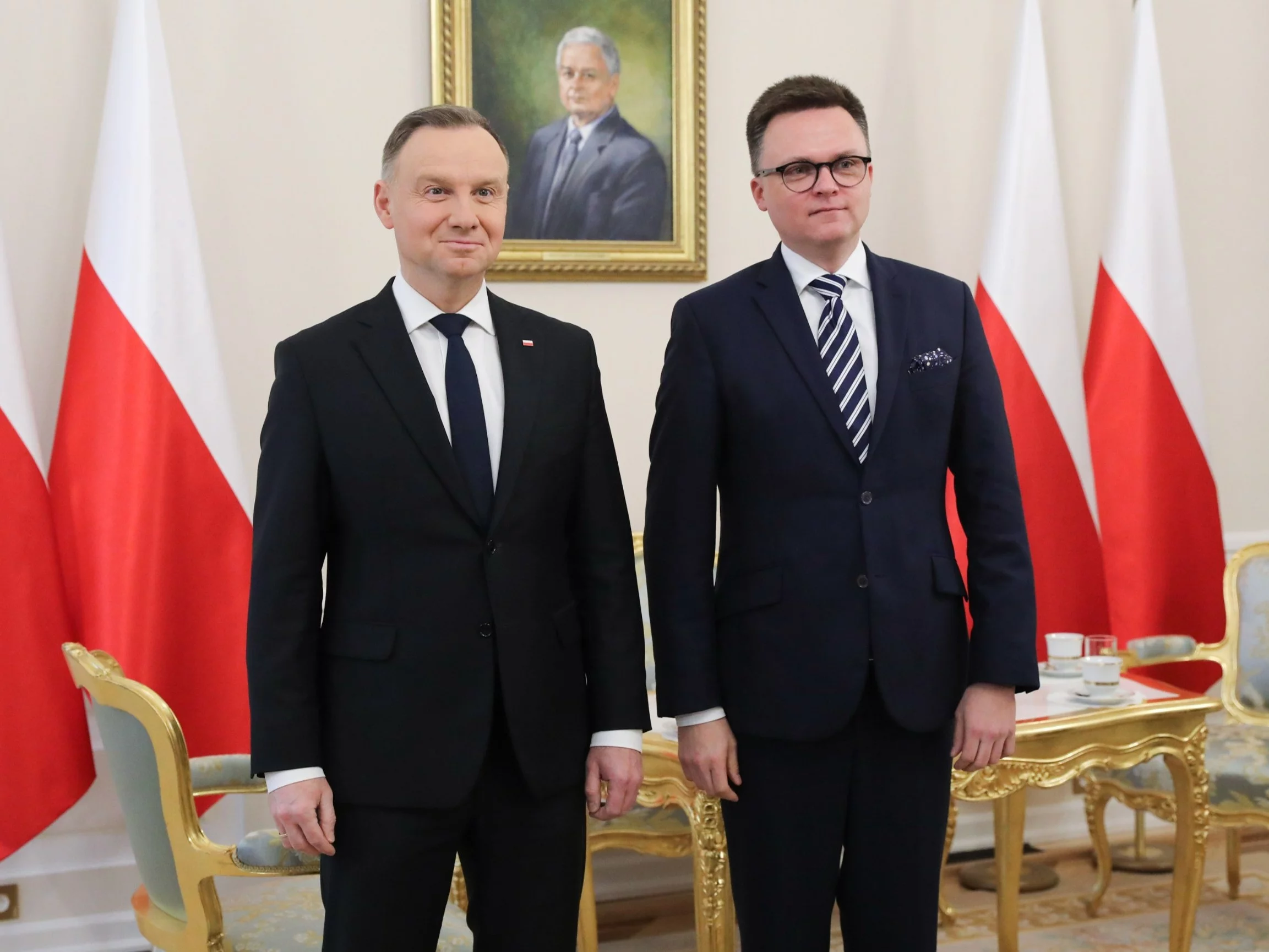 Andrzej Duda i Szymon Hołownia