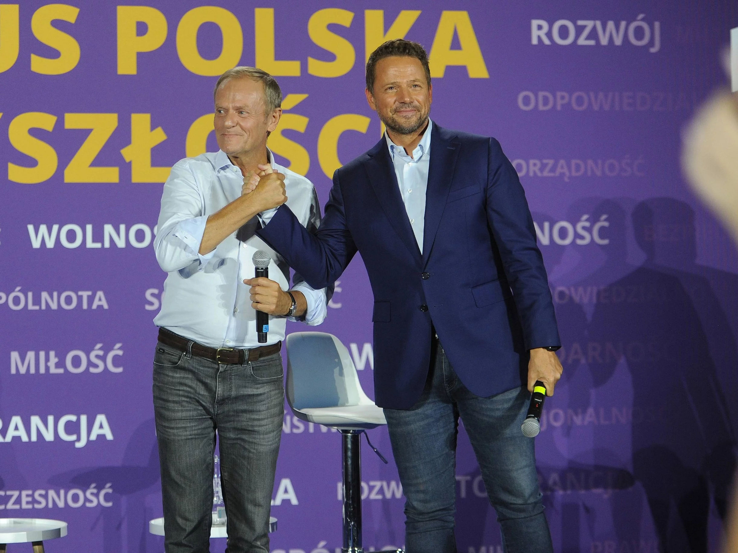 Donald Tusk i Rafał Trzaskowski