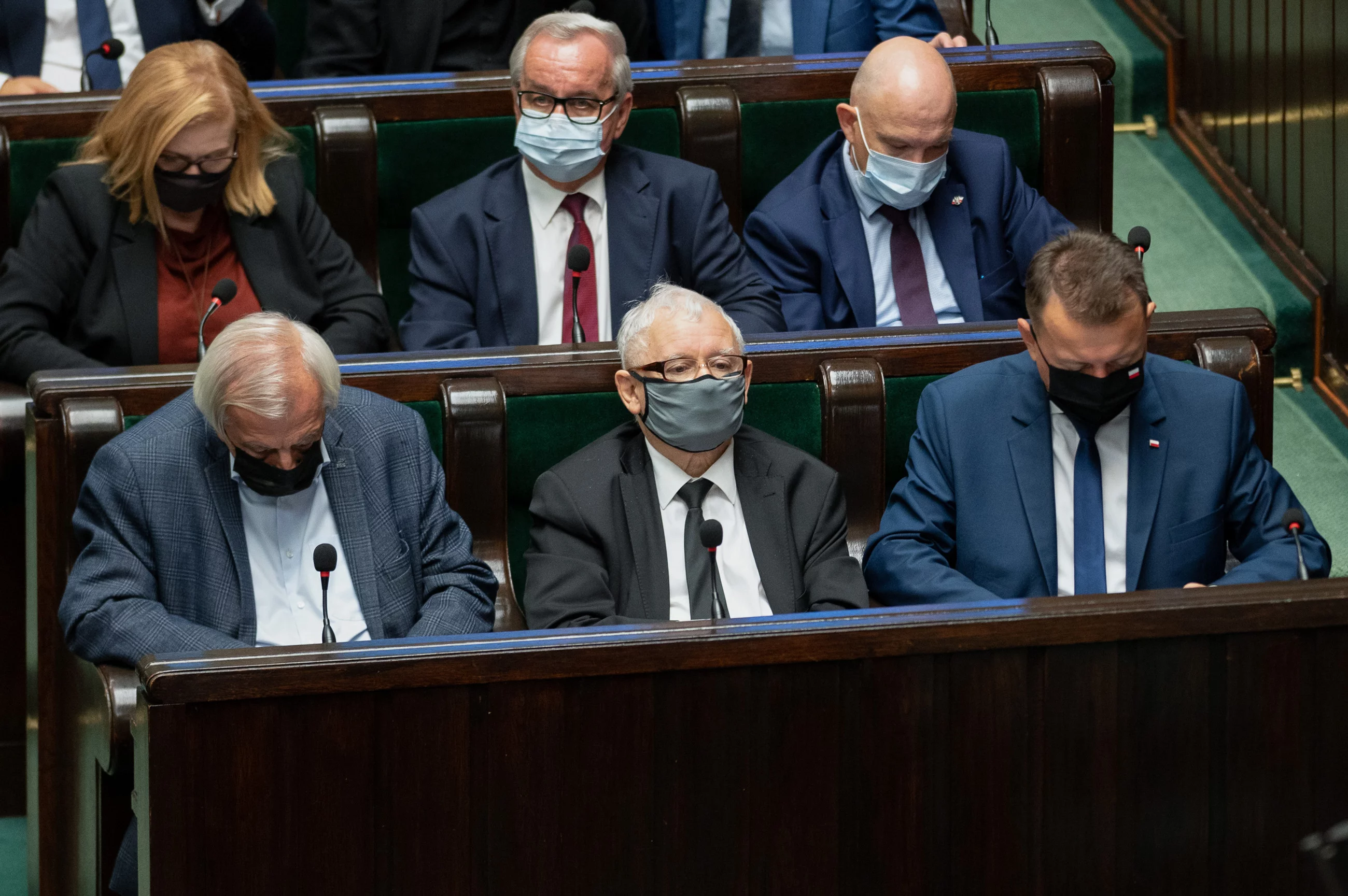 Posłowie PiS w sejmowych ławach