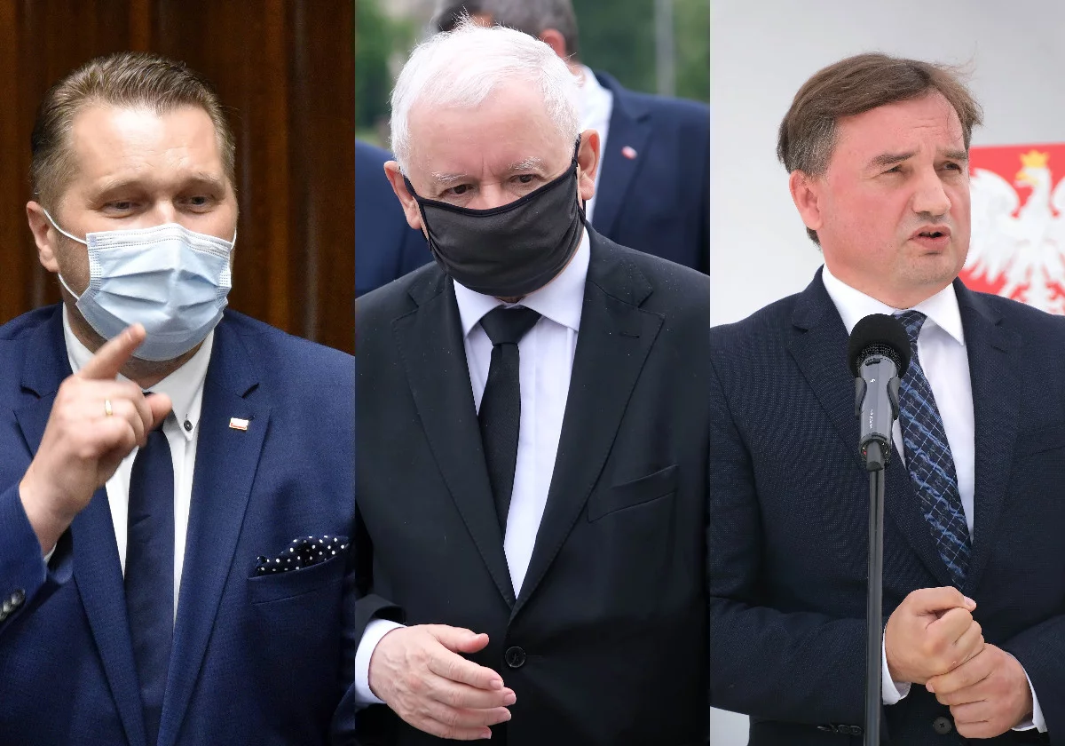 Przemysław Czarnek, Jarosław Kaczyński i Zbigniew Ziobro