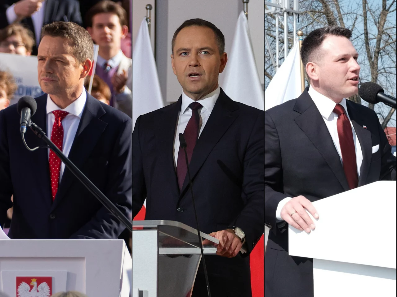 Rafał Trzaskowski, Karol Nawrocki, Sławomir Mentzen