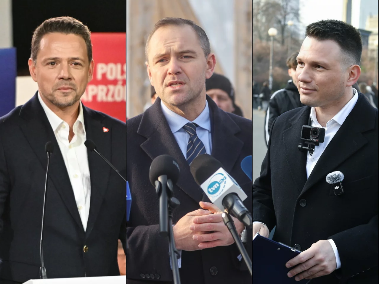 Rafał Trzaskowski, Karol Nawrocki, Sławomir Mentzen