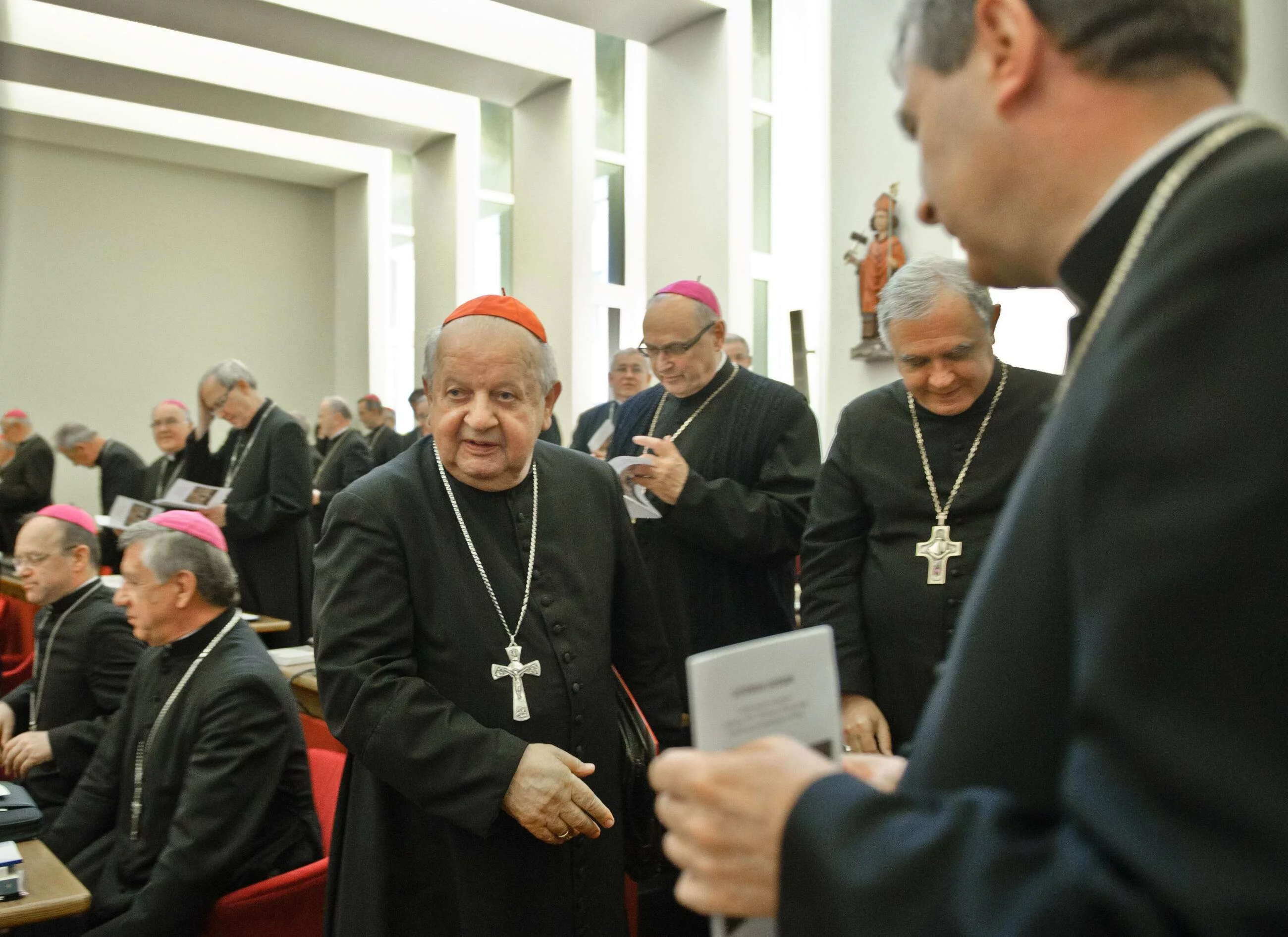 Zebranie Plenarne Episkopatu Polski, na pierwszym planie kard. Stanisław Dziwisz