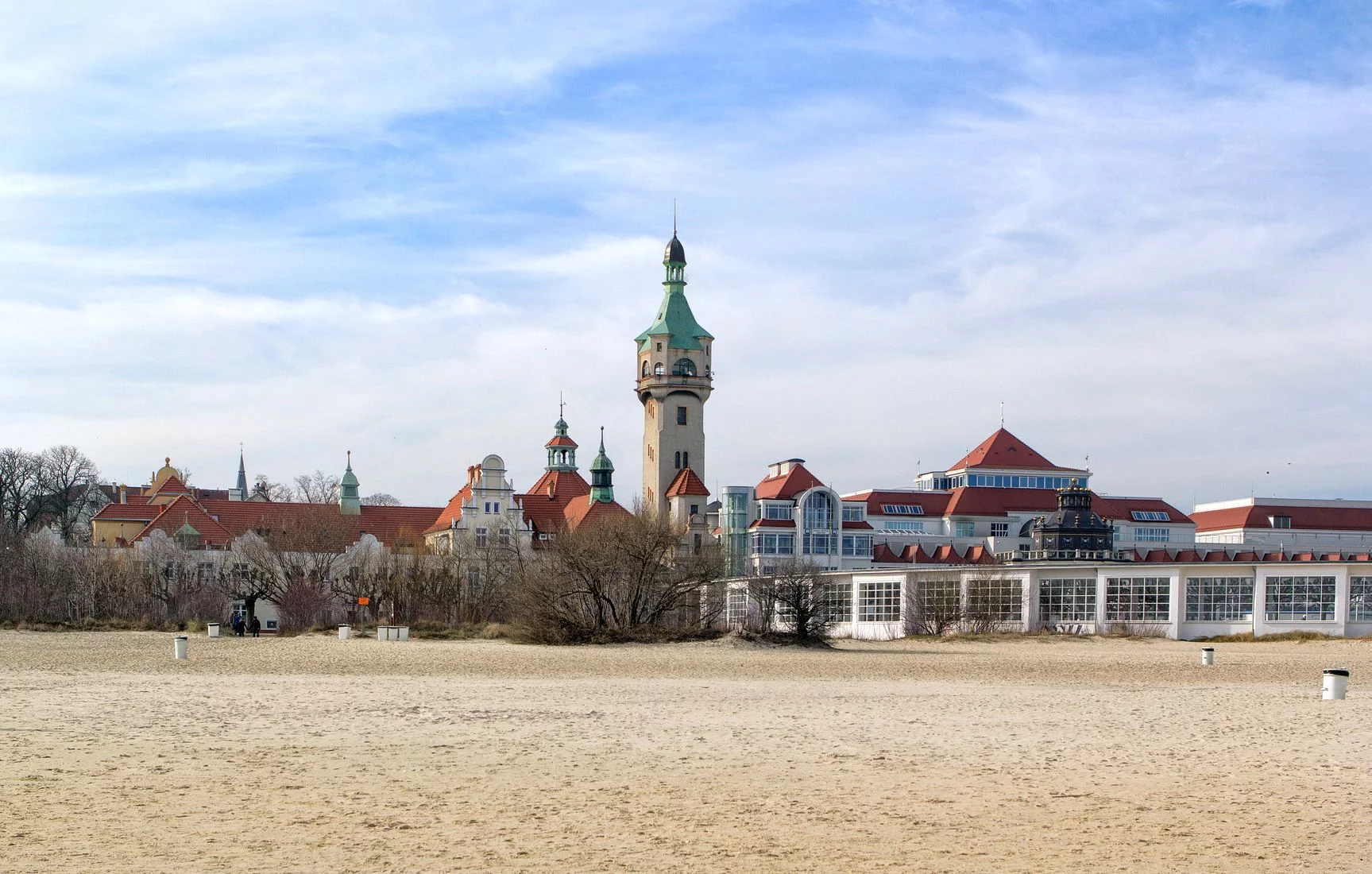 Widok na Sopot z plaży