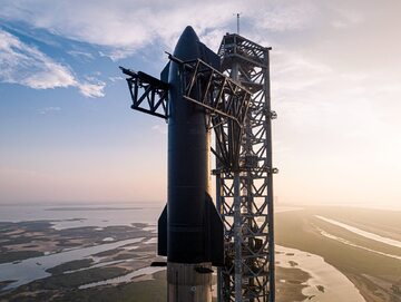 SpaceX Starship na platformie startowej
