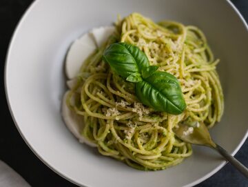 Spaghetti w zielonej wersji