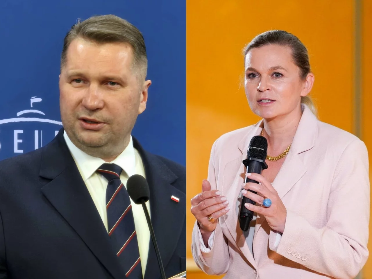 Przemysław Czarnek i Barbara Nowacka