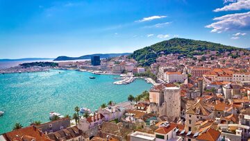 Split, nabrzeże w Chorwacji