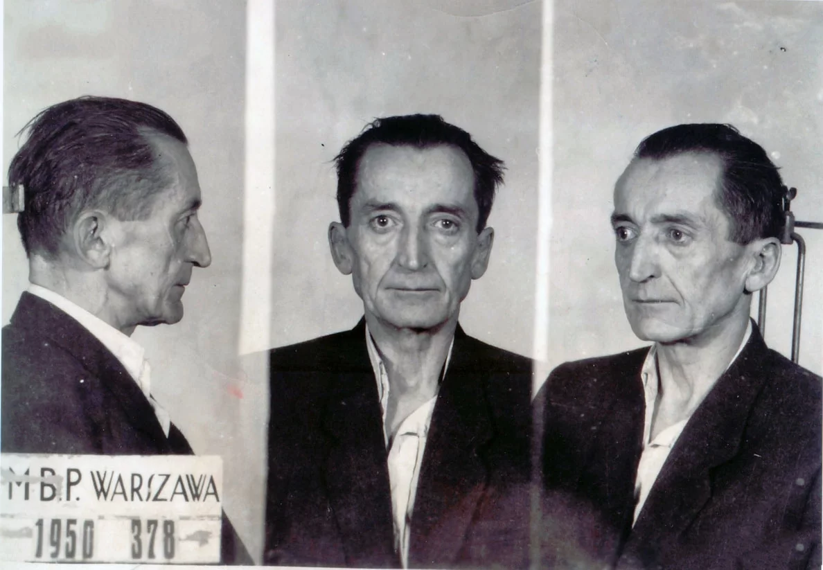 Emil Fieldorf "Nil" po aresztowaniu 1950