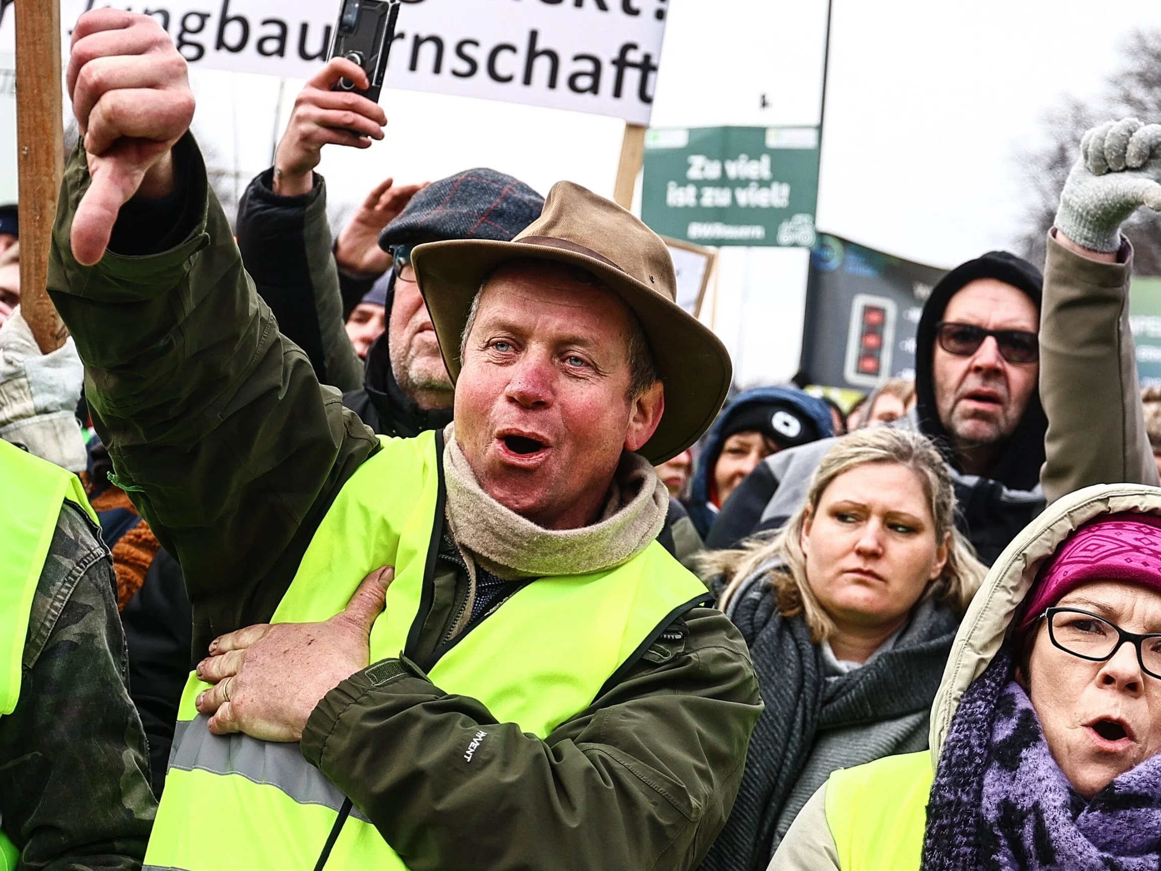 Protest rolników w Berlinie