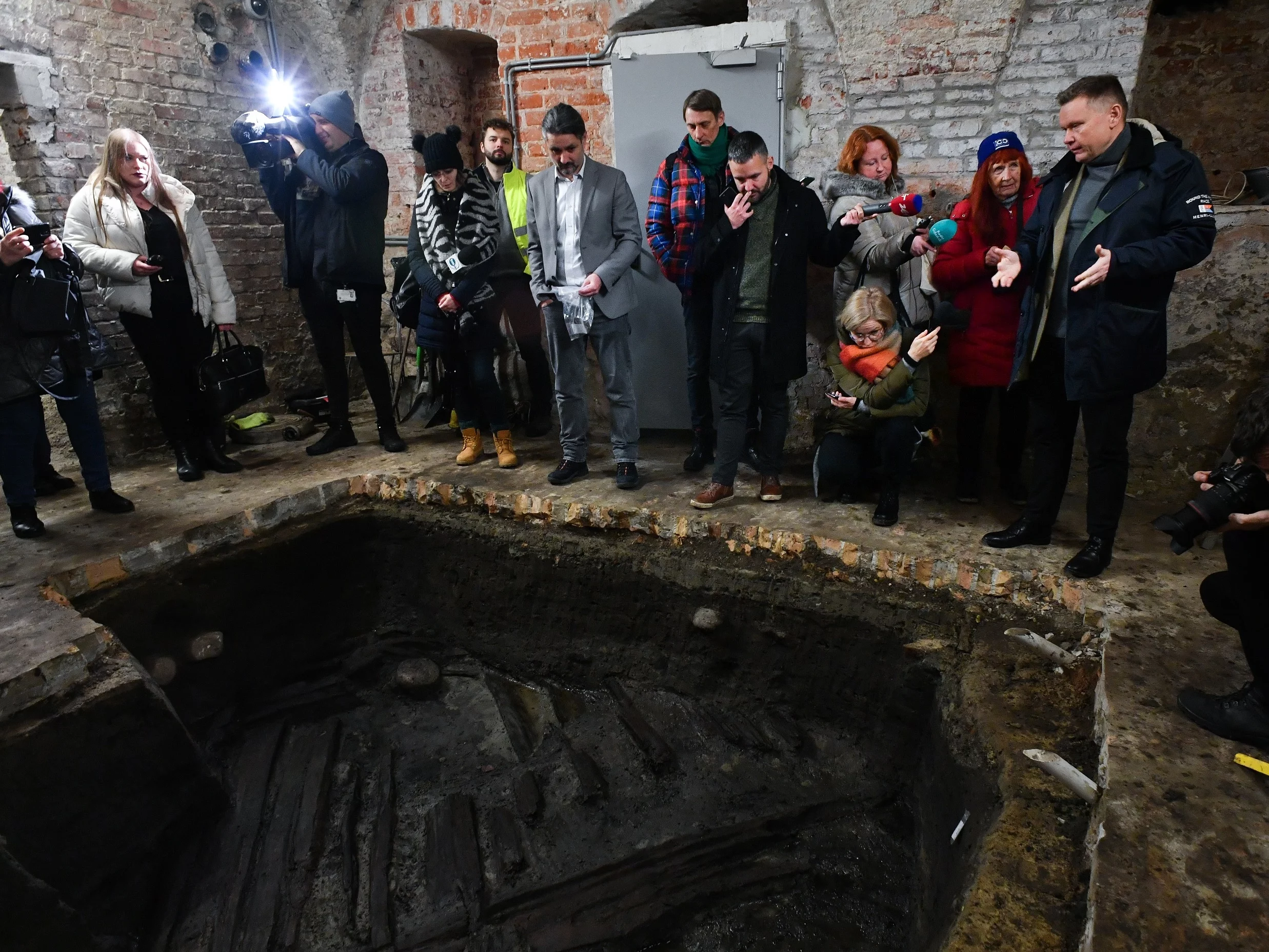 Konferencja prasowa dyrektora Muzeum Gdańska Waldemara Ossowskiego