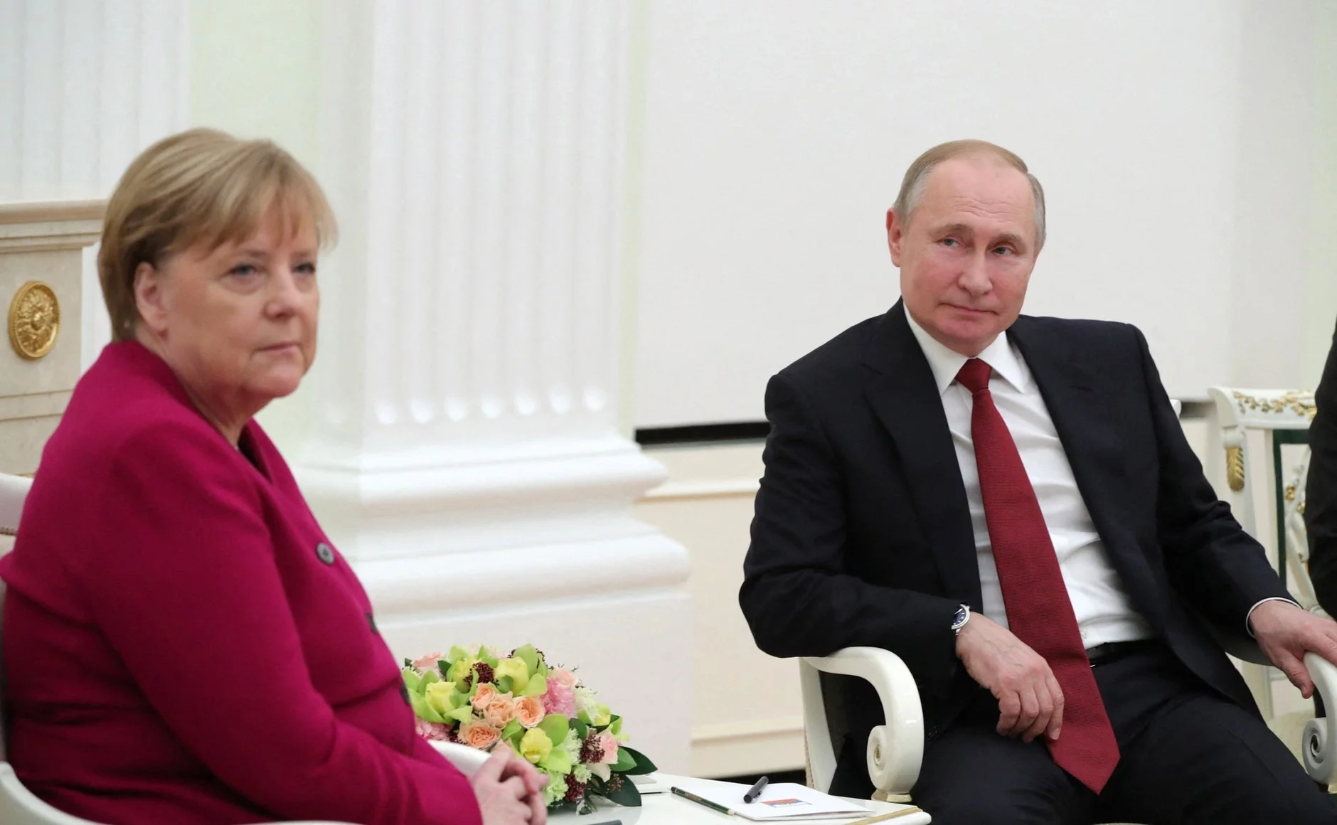 Angela Merkel i Władimir Putin