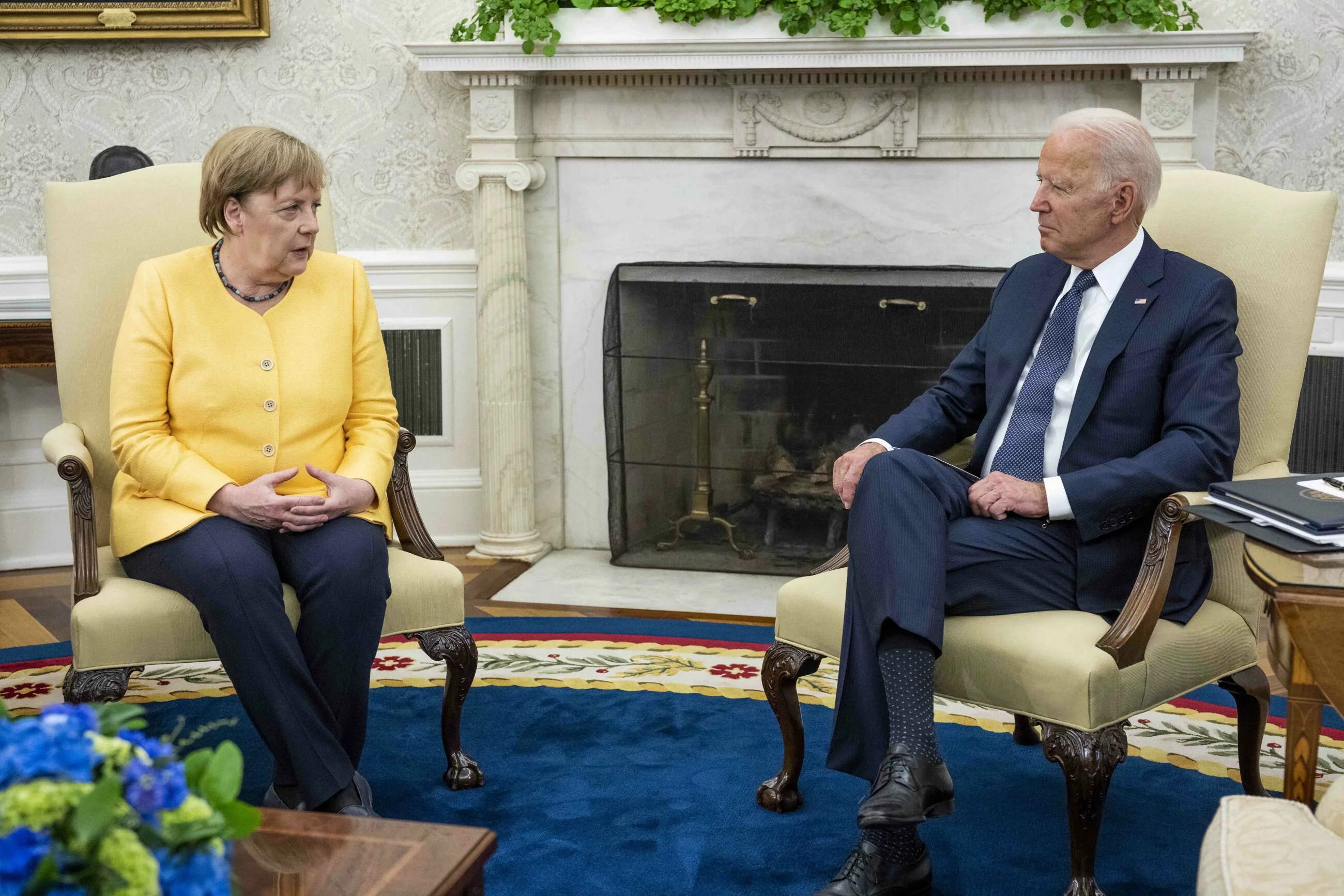 Angela Merkel i Joe Biden