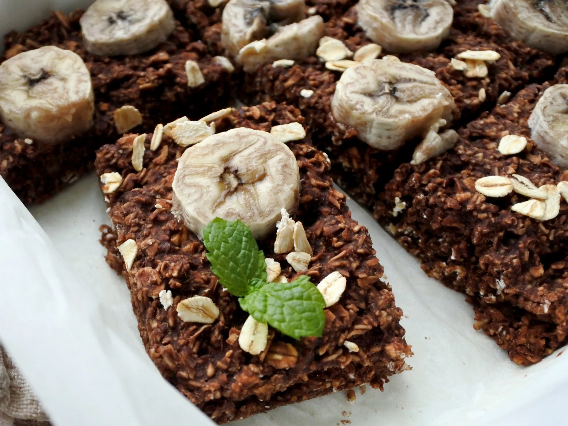 Brownie z płatków owsianych i bananów