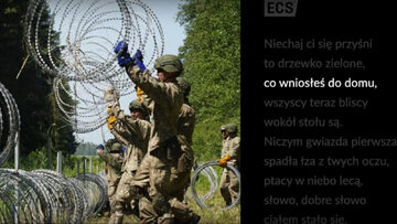 Spot kolędy ECS nawiązuje do sytuacji na granicy polsko-białoruskiej