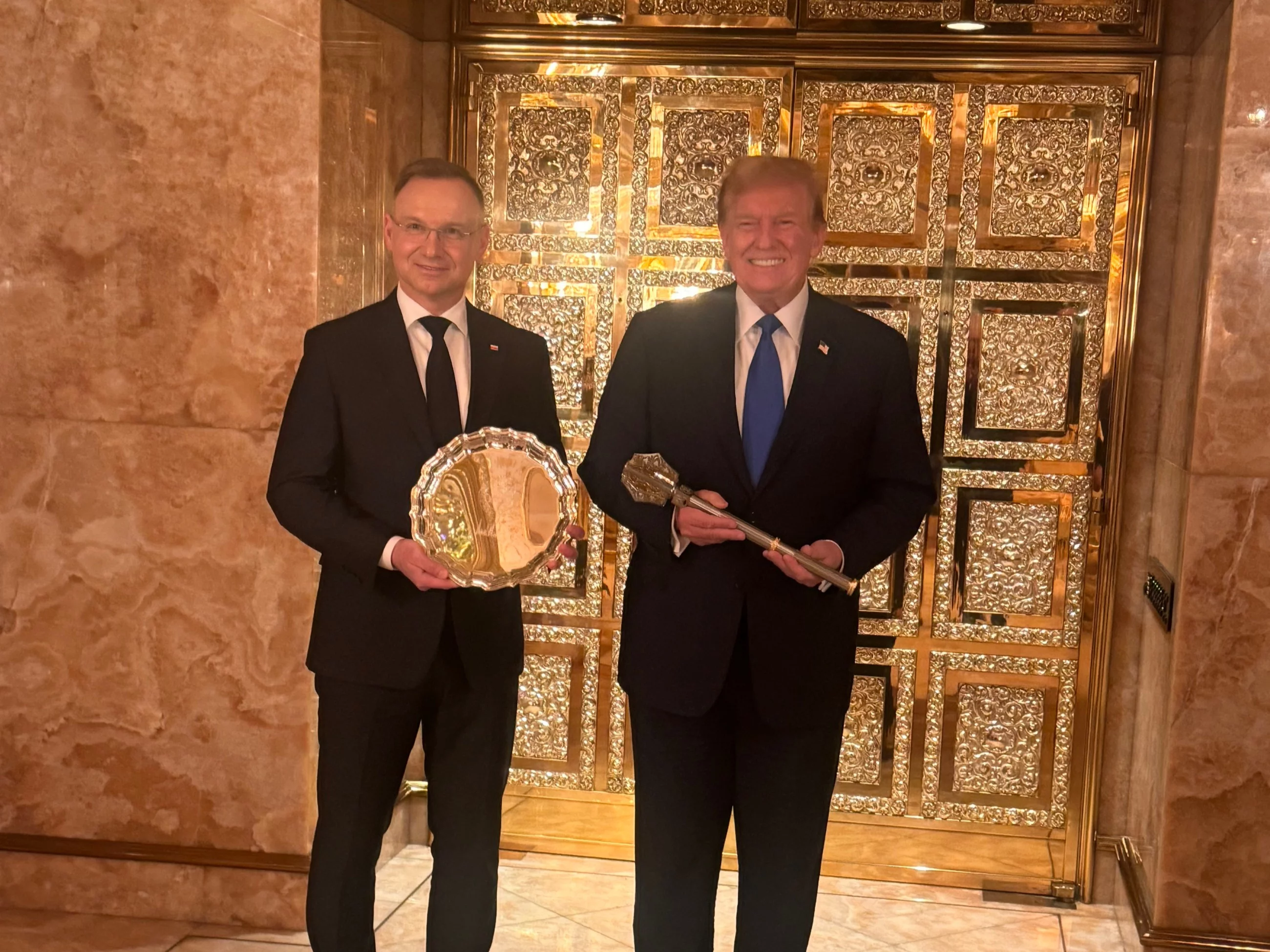 Andrzej Duda i Donald Trump w Trump Tower