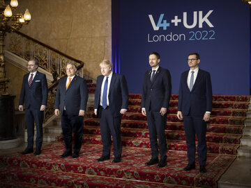 Spotkanie Borisa Johnsona i przywódców grupy V4, w tym Mateusza Morawieckiego