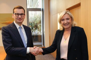Spotkanie Morawieckiego i Le Pen