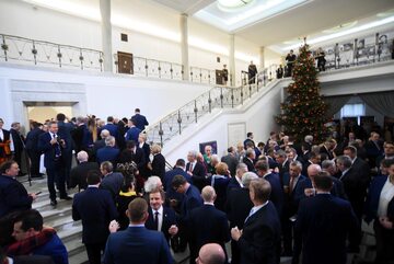 Spotkanie opłatkowe w Sejmie, dzień przed wydarzeniami 16 grudnia