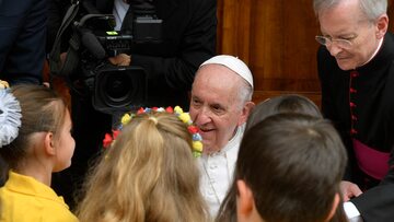 Spotkanie papieża z dziećmi