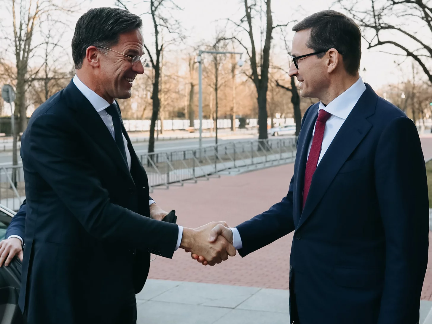 Mark Rutte i Mateusz Morawiecki