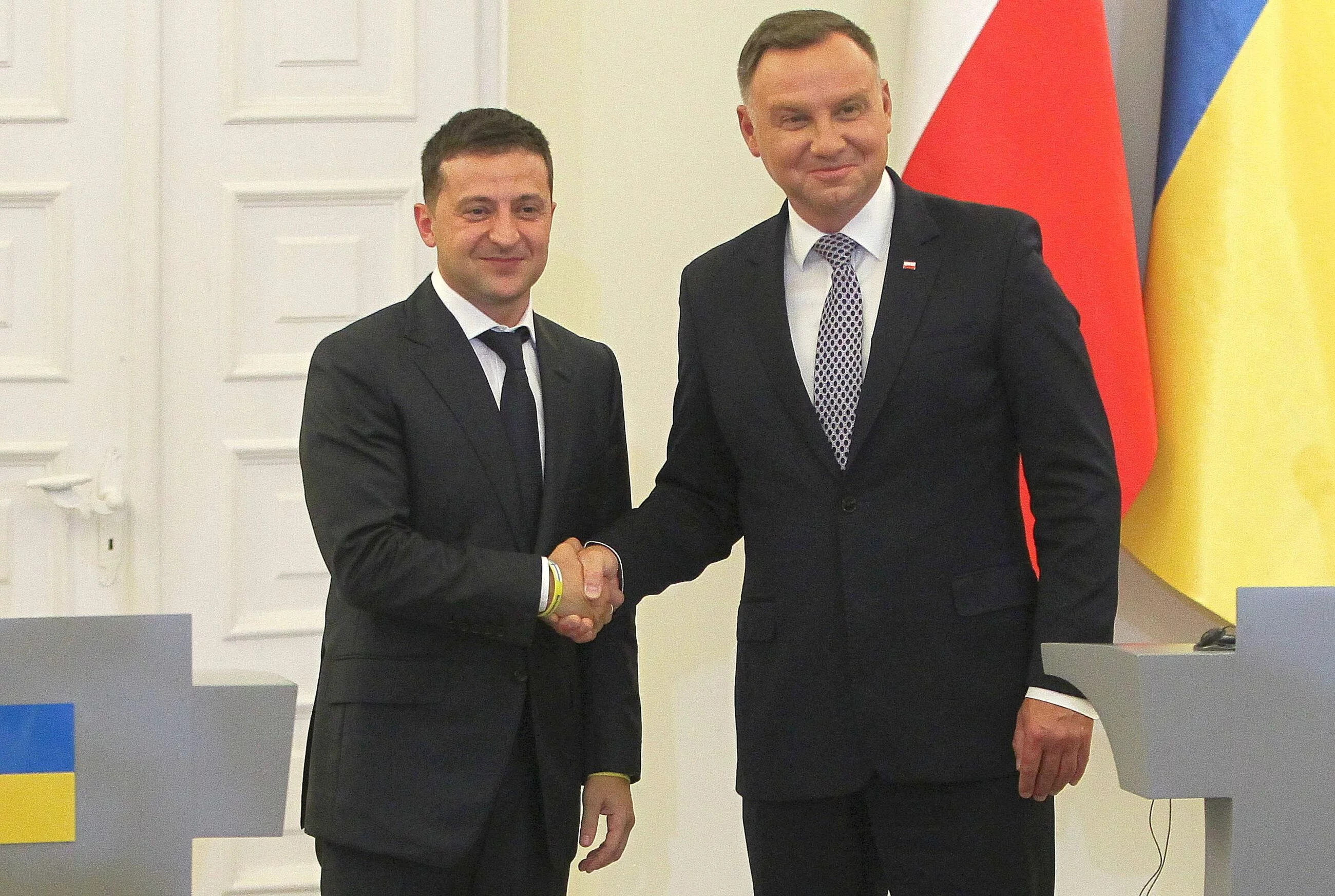 Wołodymyr Zelenski i Andrzej Duda