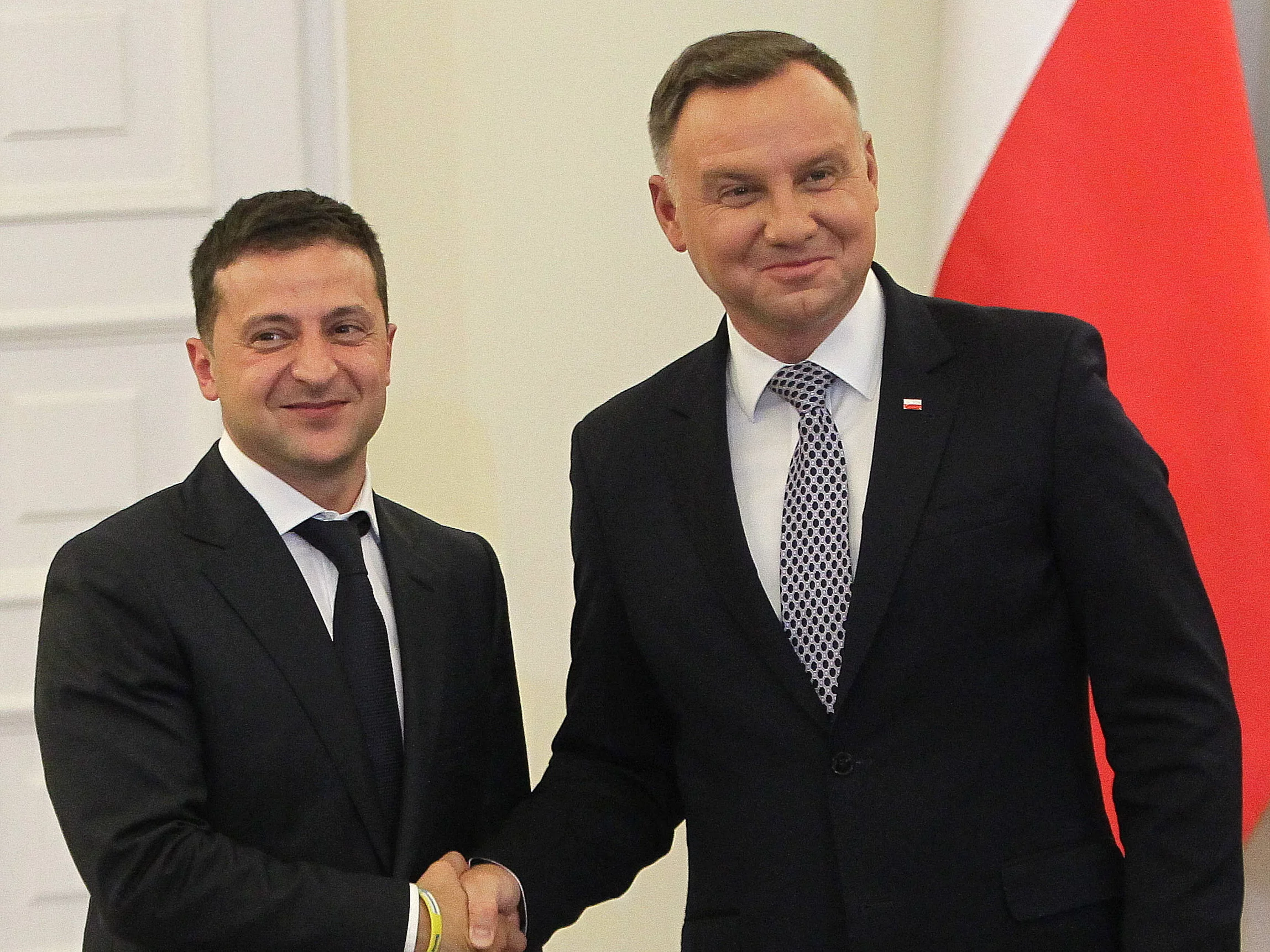 Wołodymyr Zełenski i Andrzej Duda