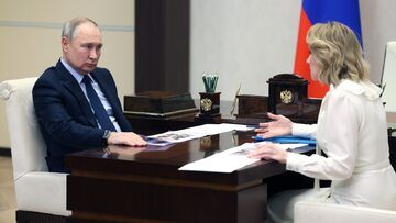 Spotkanie Władimira Putina z Marią Lwową-Bełową