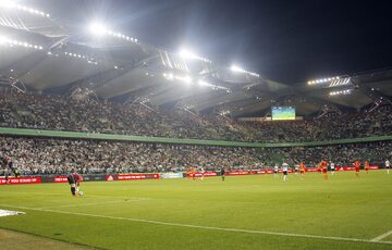 Stadion Legii Warszawa podczas ligowego spotkania