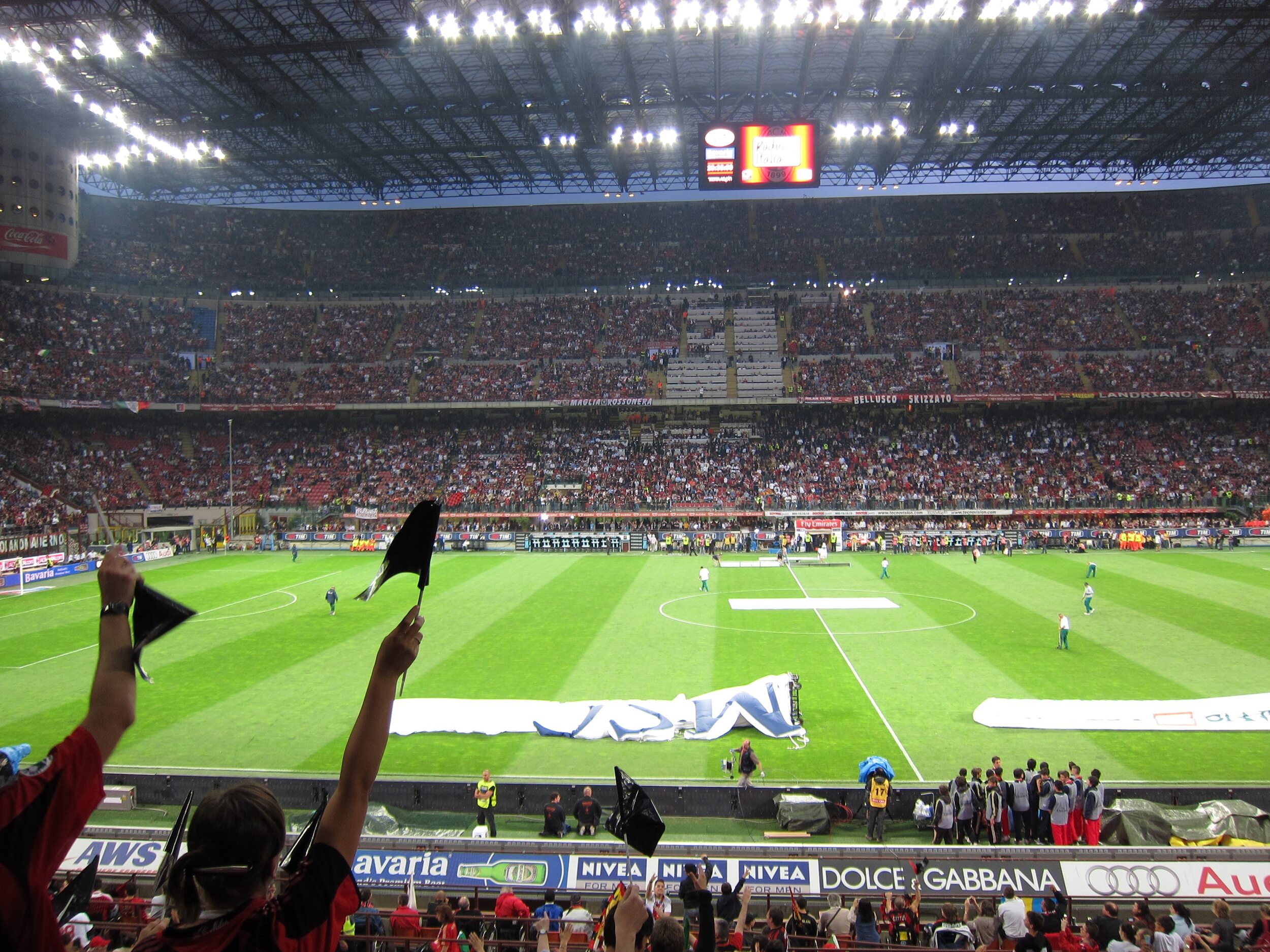 Stadion San Siro. Mecz AC Milanu