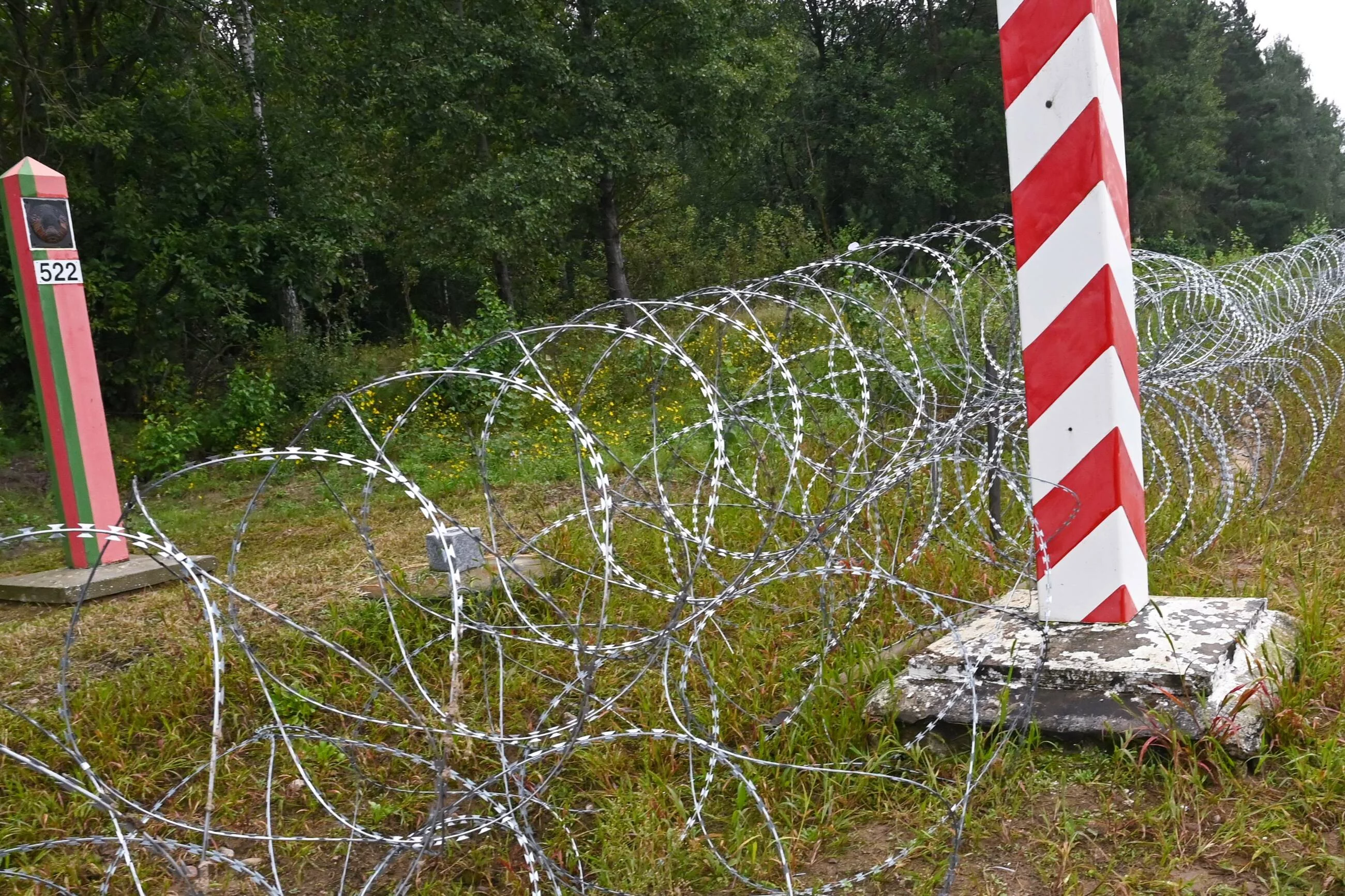 Zasieki na granicy polsko-białoruskiej