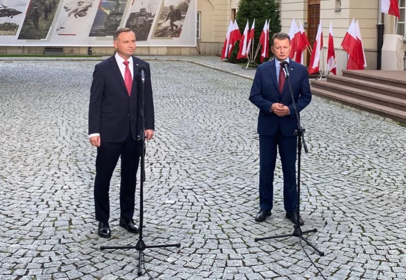 Andrzej Duda i Mariusz Błaszczak