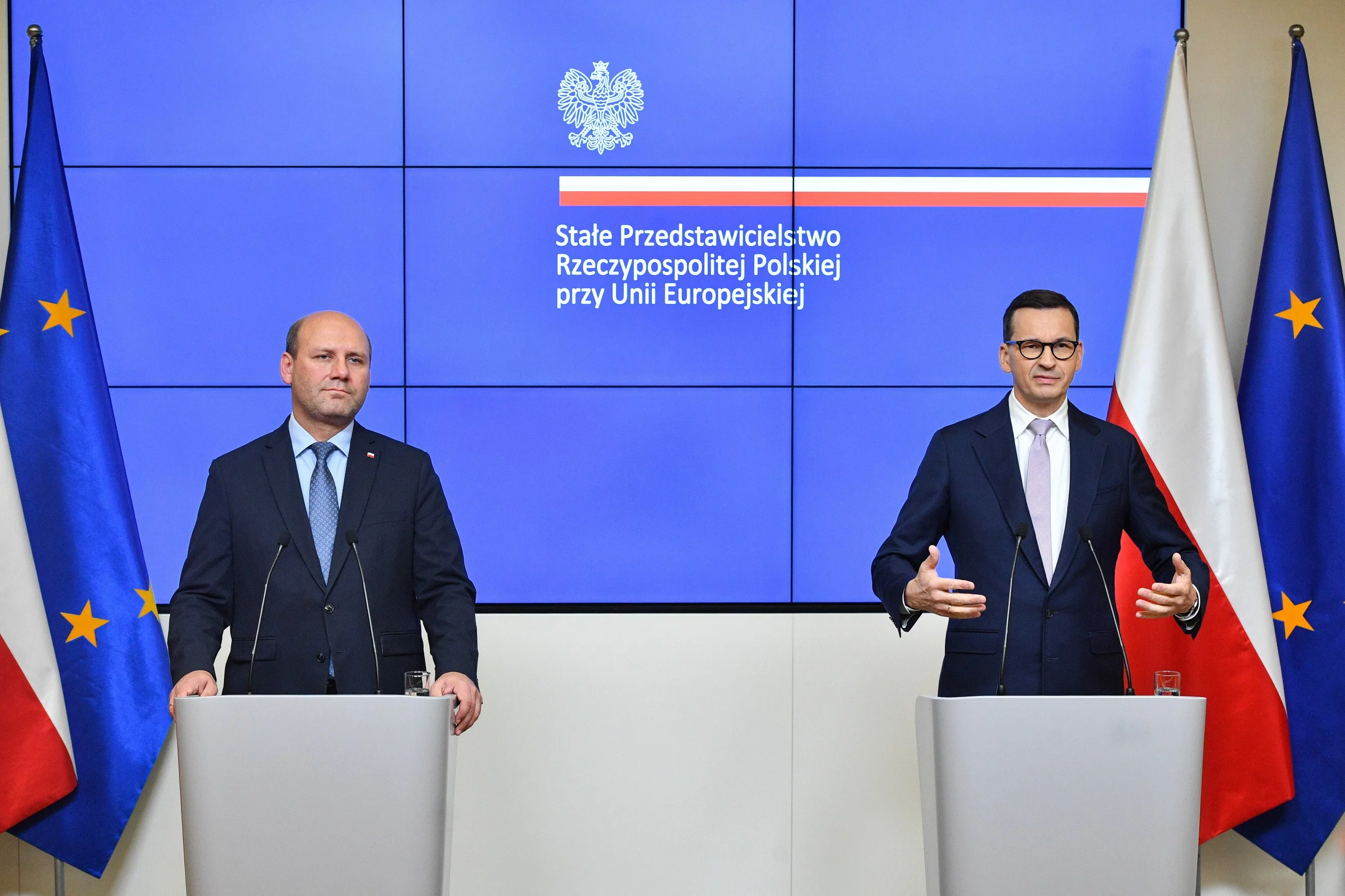 Szymon Szynkowski vel Sęk i Mateusz Morawiecki