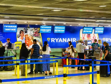 Stanowisko check-in w Ryanair