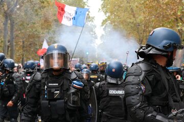 Starcia z policją we Francji