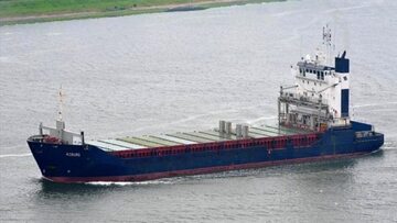 Statek ostrzelany w Mariupolu