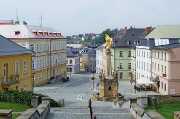 Sternberk, leżący niedaleko Poligonu Libava