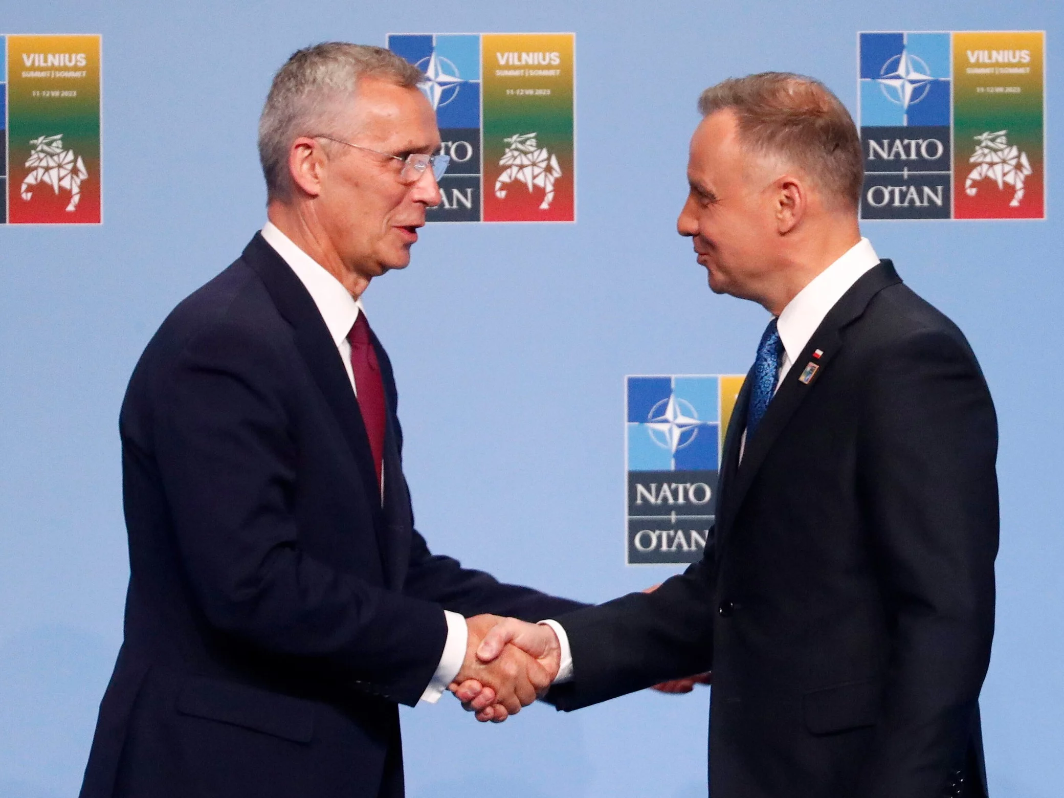 Jens Stoltenberg i Andrzej Duda