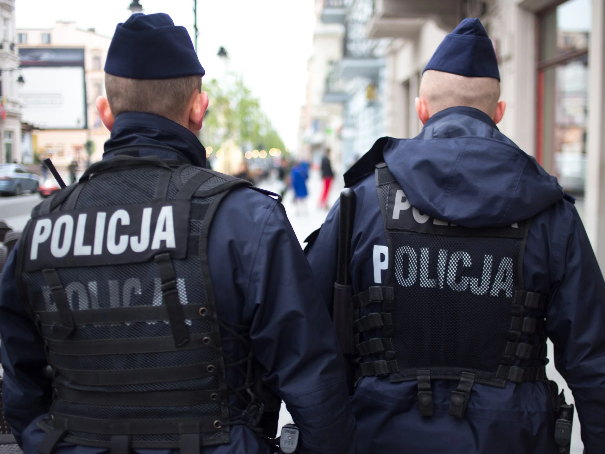 Policjanci na służbie
