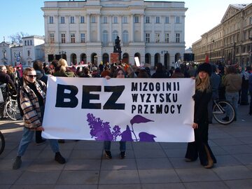 Stowarzyszenie Bez podczas demonstracji feministycznej Manifa, 2022 r.