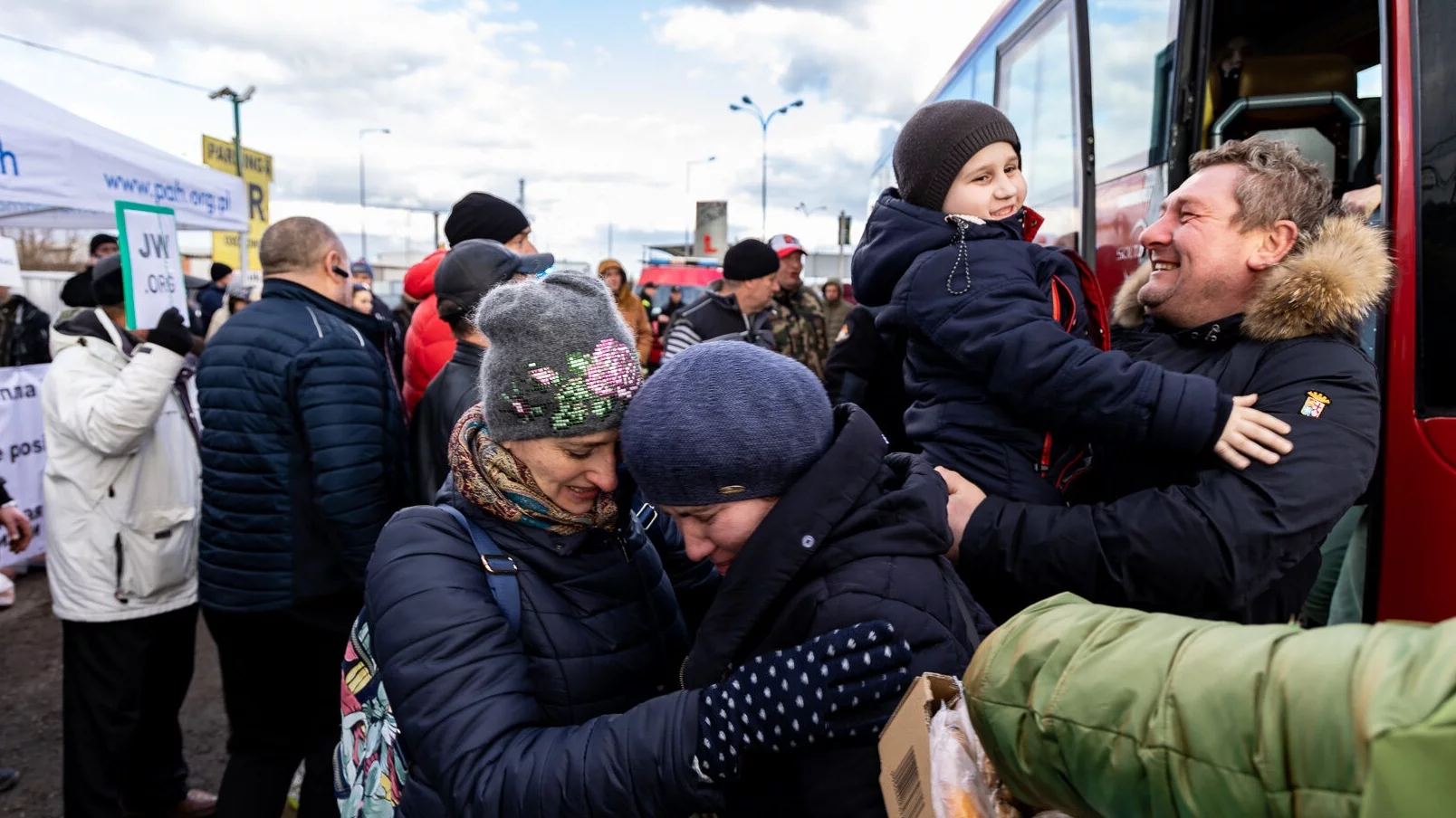 Przejście graniczne w Dorohusku. Stefan jechał to po bliskich z Włoch, gdzie pracuje.